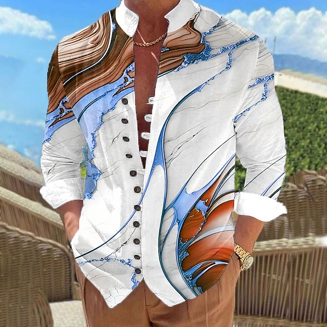 Ismael | Camisa de estampado abstracto
