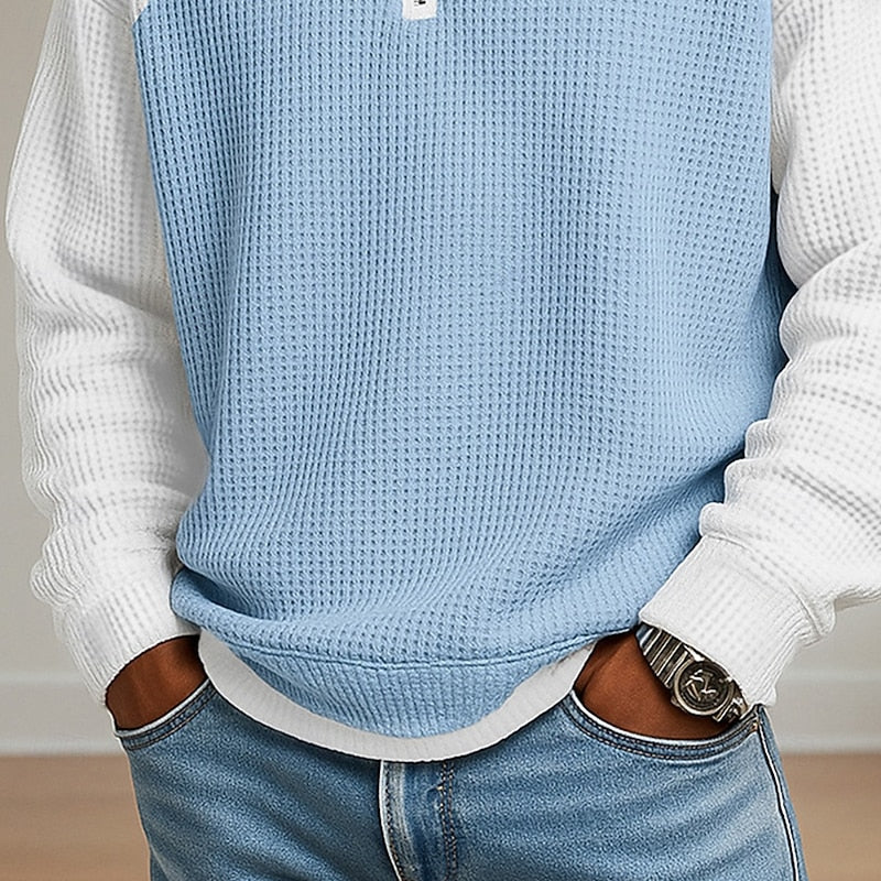 Axel | Sweater con cierre en el cuello texturado