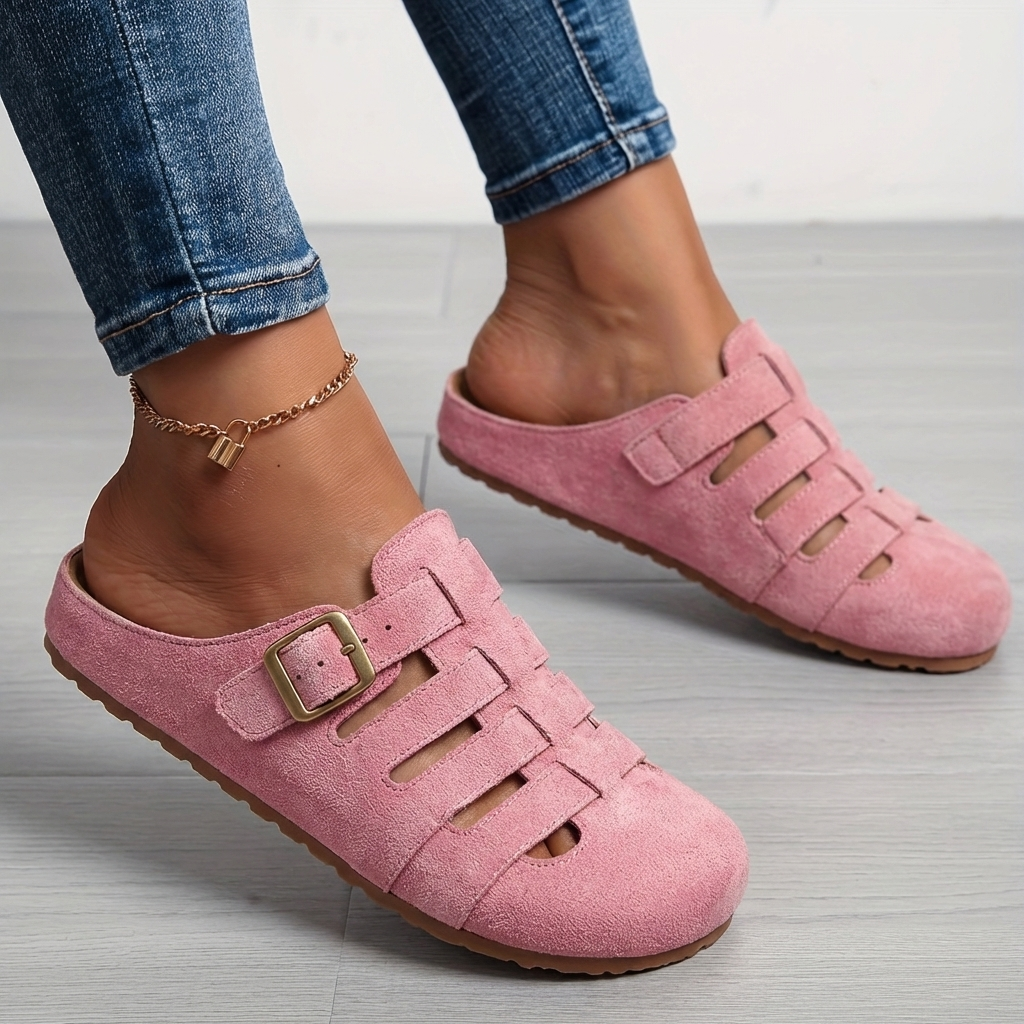 Emelina | Sandalias tipo mule con hebilla