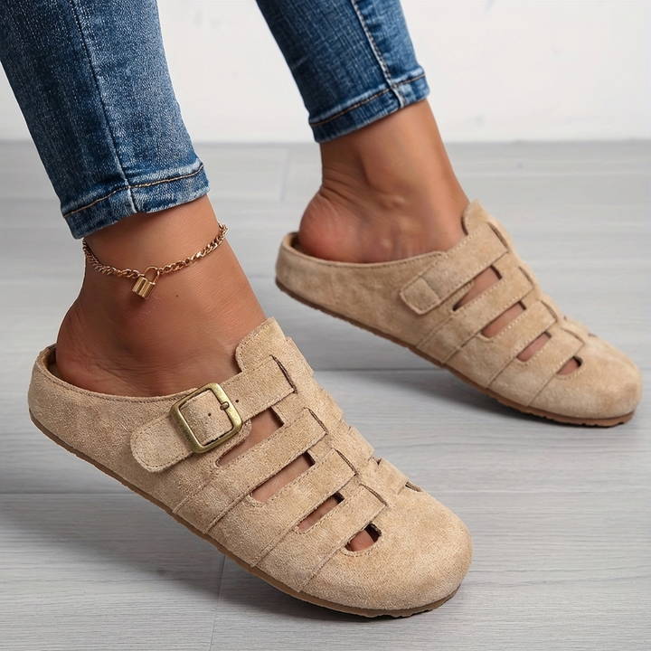 Emelina | Sandalias tipo mule con hebilla