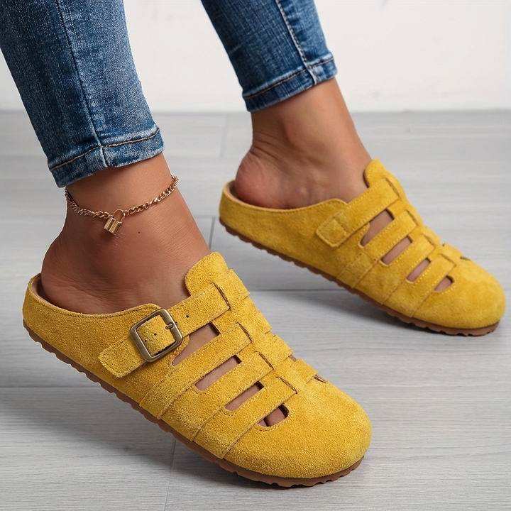 Emelina | Sandalias tipo mule con hebilla