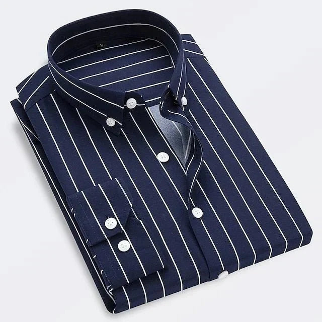 Darwin | Camisa de rayas de algodón para hombre