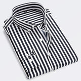 Darwin | Camisa de rayas de algodón para hombre