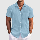 Sixto | Camisa de manga corta con textura acanalada