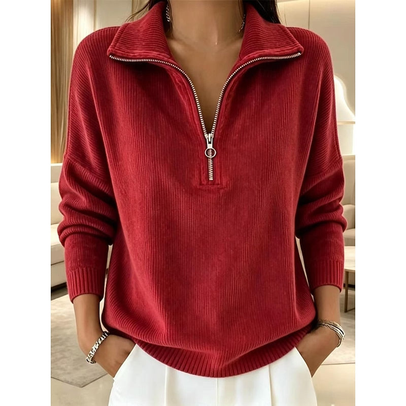 Jenifer | Sweater con cierre y cuello alto