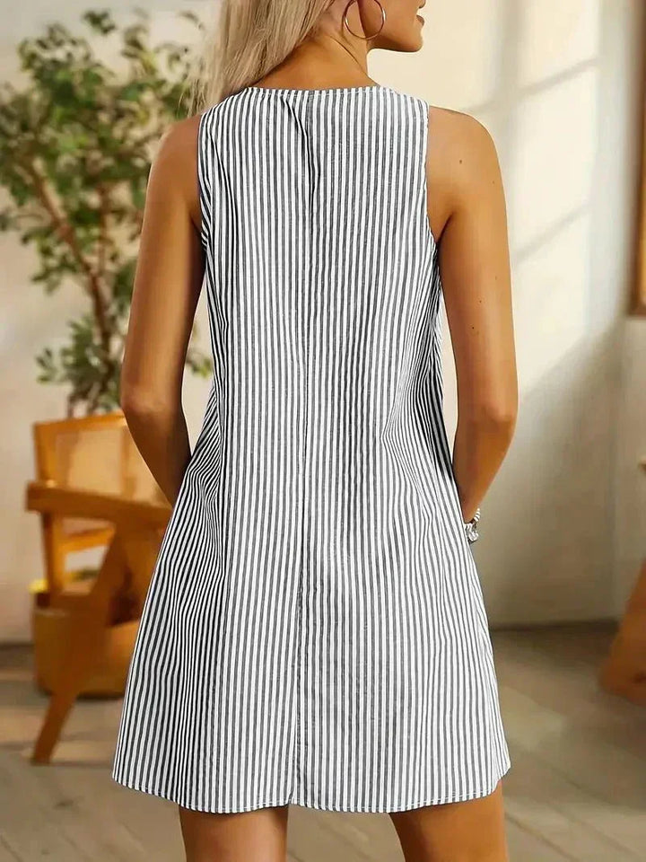 Alicia | Vestido corto a rayas
