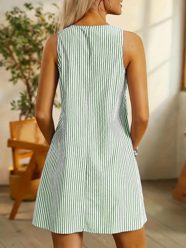 Alicia | Vestido corto a rayas