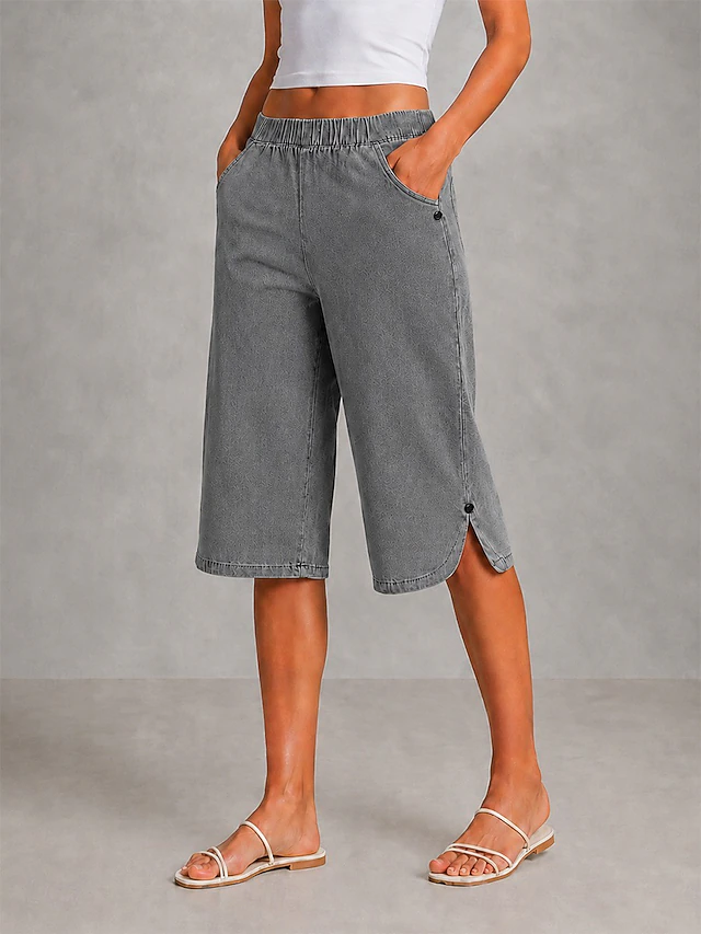 Marisela | Pantalón capri de pierna ancha