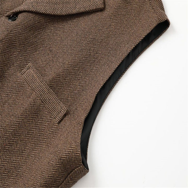 Víctor | Chaleco de vestir espiga para hombre