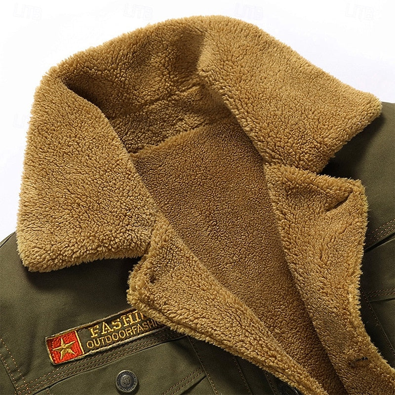 Adolfo | Chaqueta con cuello de peluche