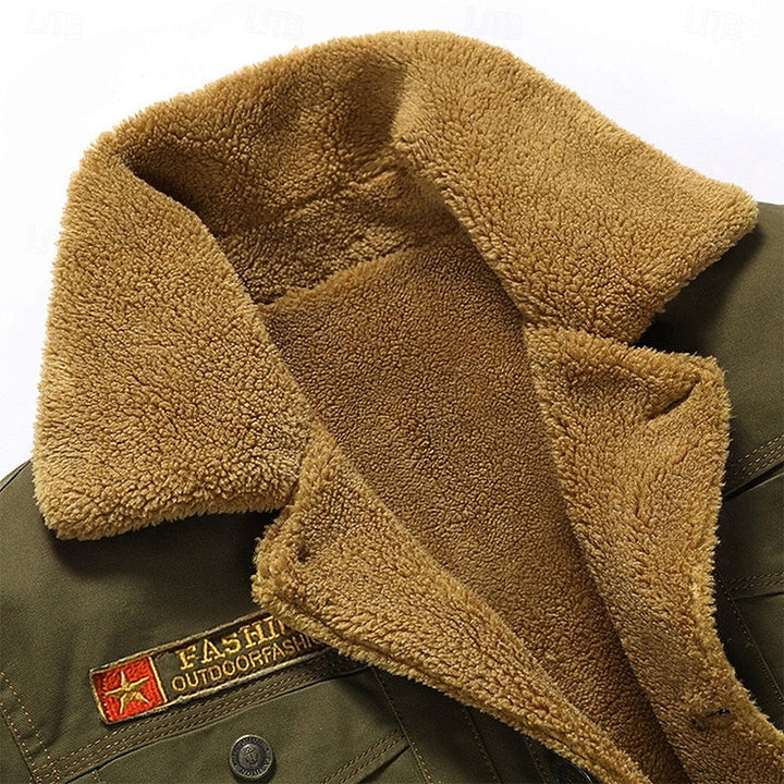 Adolfo | Chaqueta con cuello de peluche