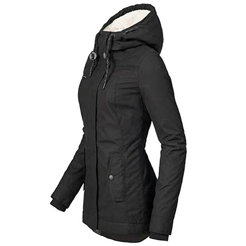 Jacinta | Parka con capucha forrada
