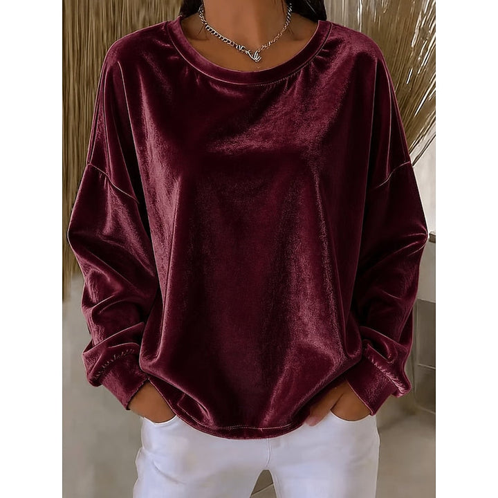 Huenu | Polerón holgado cuello redondo