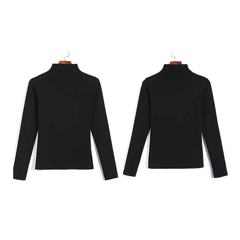 Freya | Polera cuello alto afelpada