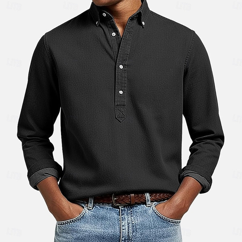 Ubaldo | Camisa casual con media botonadura