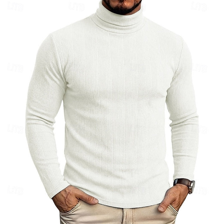 Mauro | Sweater cuello alto texturado para hombre