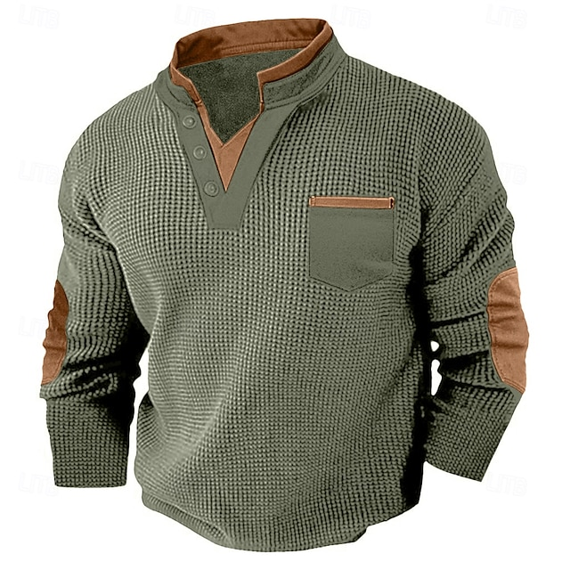 Daniel | Polerón henley texturado