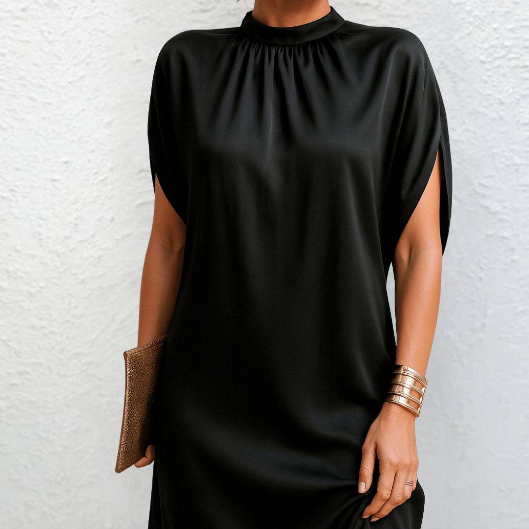 Likan | Vestido corto de cuello alto