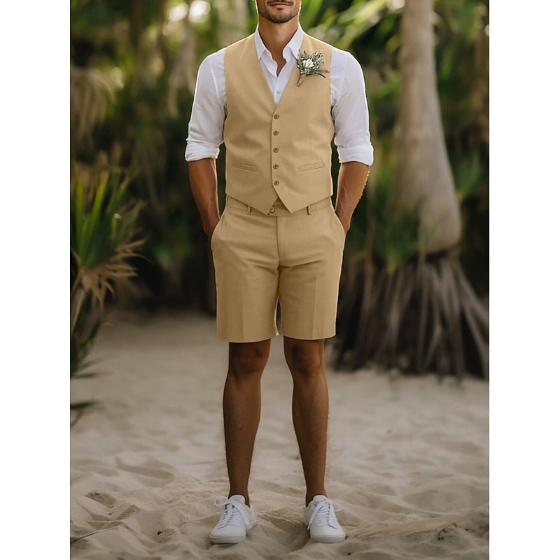 Lamberto | Traje de verano con chaleco y short