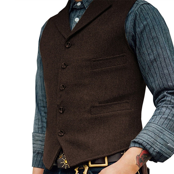 Víctor | Chaleco de vestir espiga para hombre