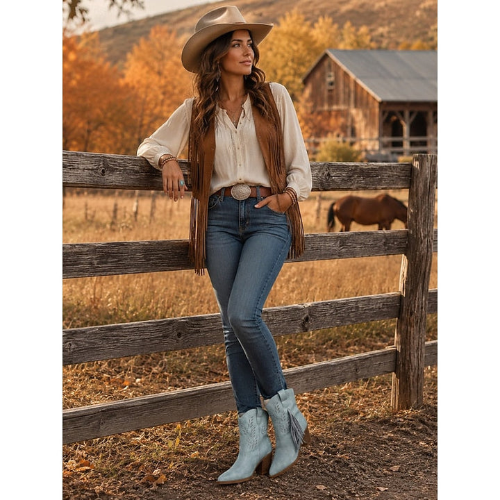 Fabiana | Botín western con flecos