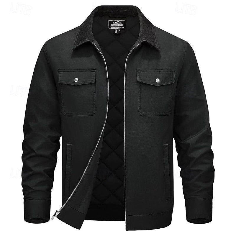 Bastián | Chaqueta de cuello contrastado