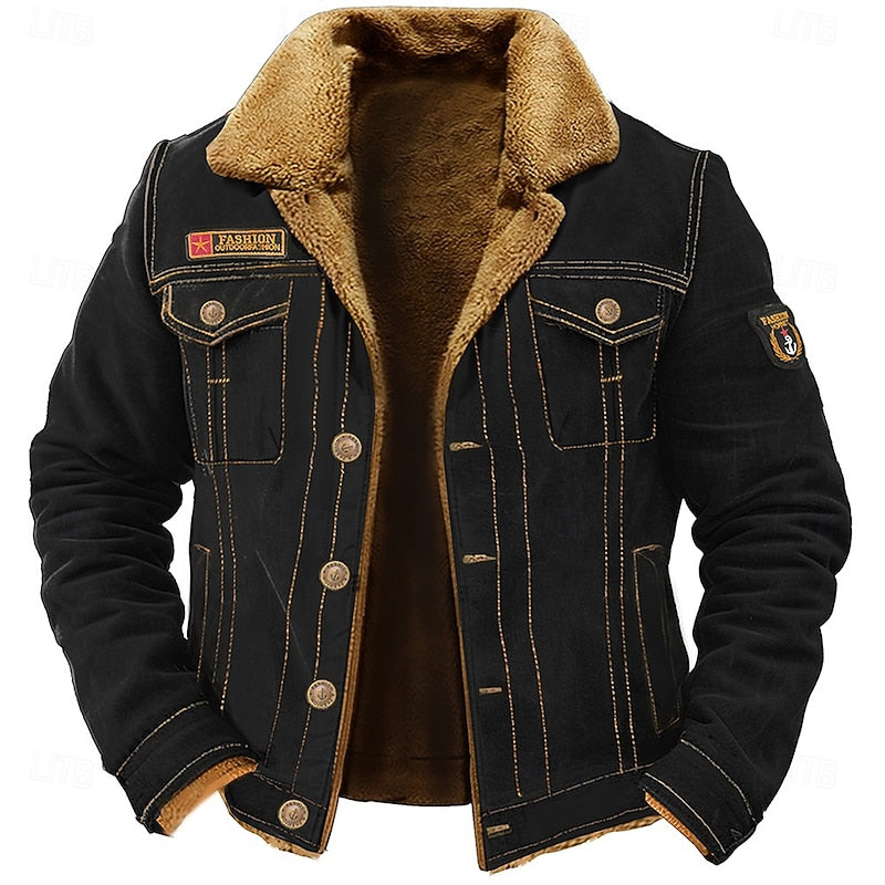 Adolfo | Chaqueta con cuello de peluche