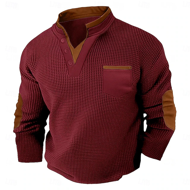 Daniel | Polerón henley texturado