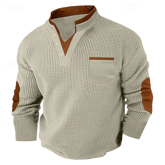 Daniel | Polerón henley texturado