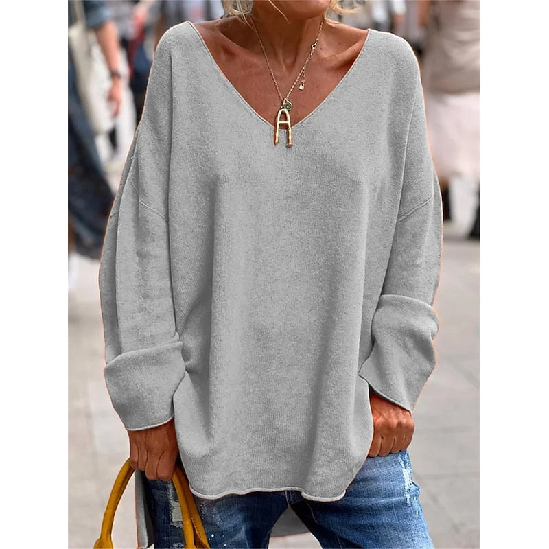 Poliana | Sweater holgado cuello V