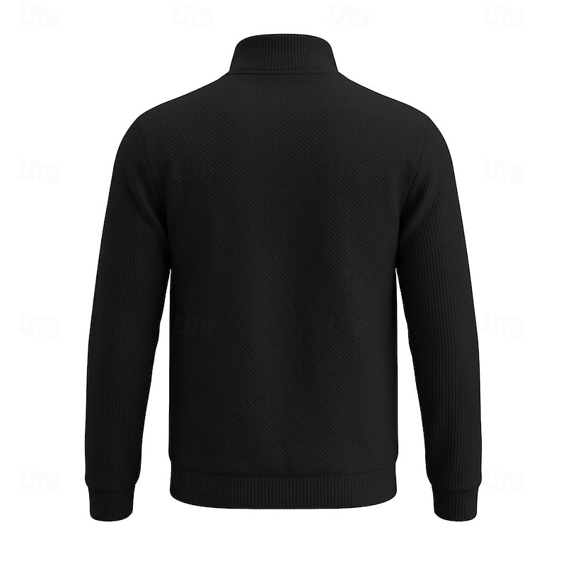 Vladimir | Sweater texturado con cierre al cuello