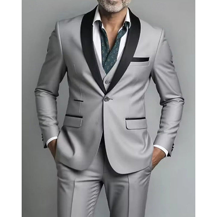 Fredy | Traje de tres piezas con solapa chal