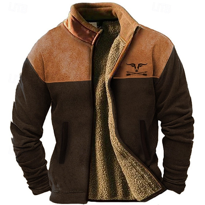 Fausto | Chaqueta bicolor con forro polar