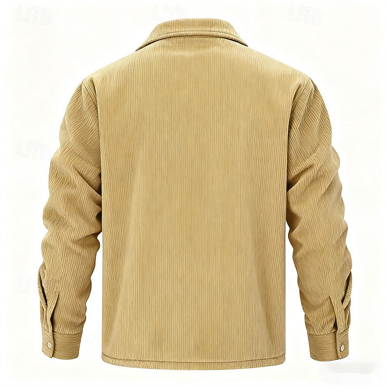 Joel | Chaqueta acanalada con forro polar
