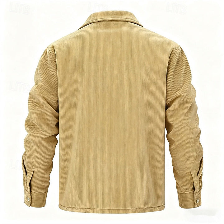 Joel | Chaqueta acanalada con forro polar