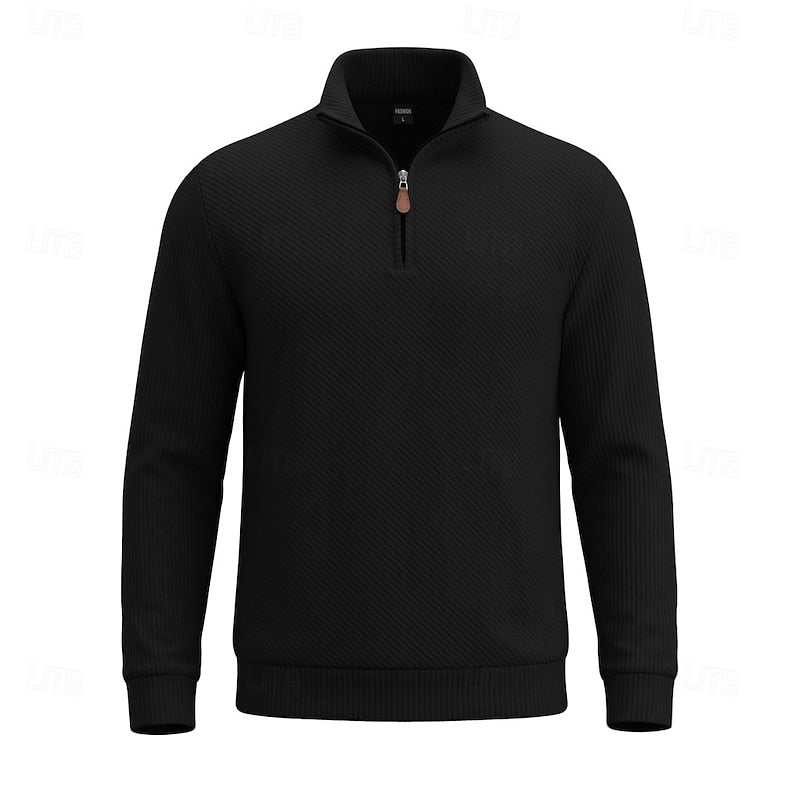 Vladimir | Sweater texturado con cierre al cuello