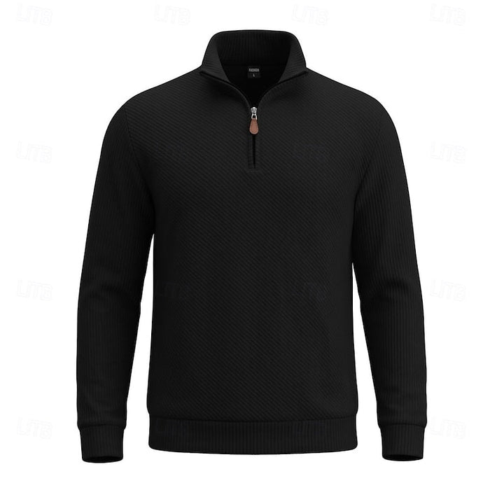 Vladimir | Sweater texturado con cierre al cuello