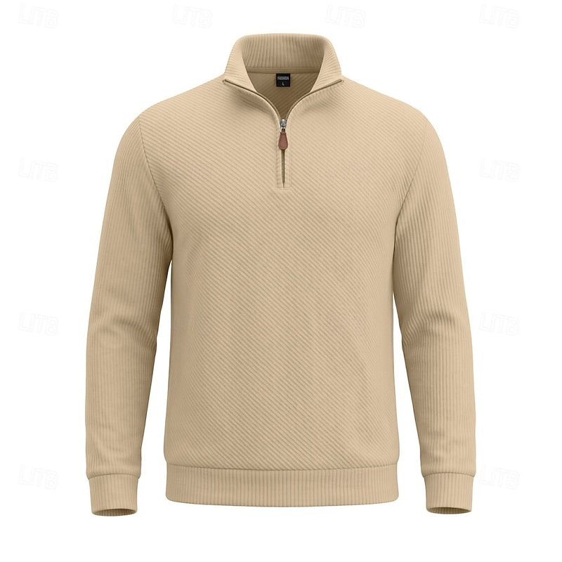 Vladimir | Sweater texturado con cierre al cuello