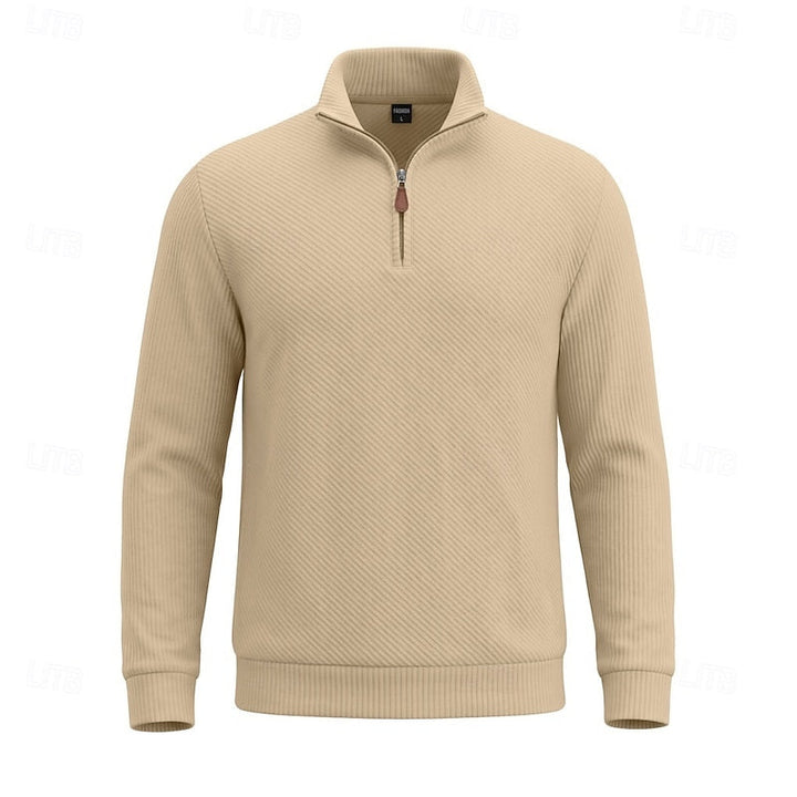 Vladimir | Sweater texturado con cierre al cuello