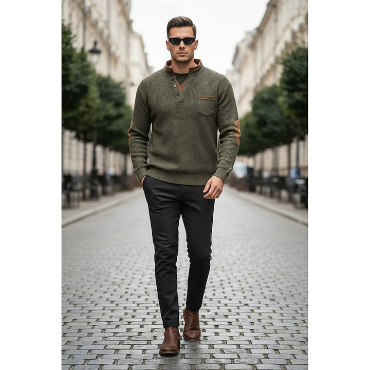Vladimir | Polerón henley de textura waffle