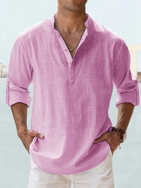Amilcar | Camisa de manga larga con botones al cuello