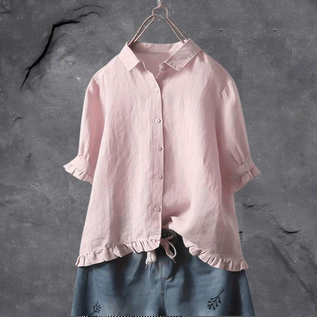 Poleth | Blusa con vuelo en el ruedo