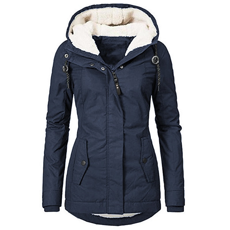 Jacinta | Parka con capucha forrada