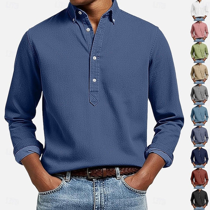 Ubaldo | Camisa casual con media botonadura