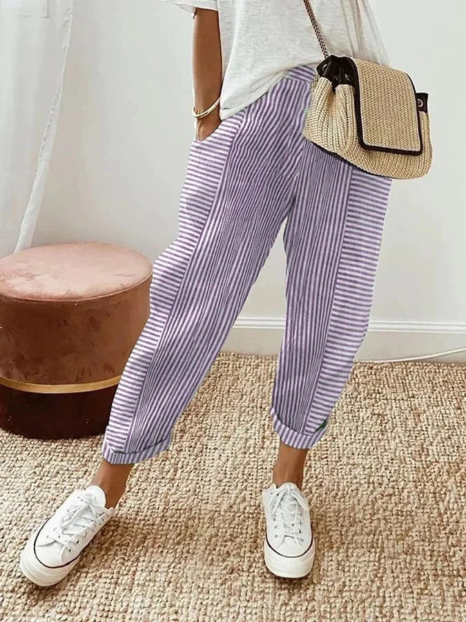 Catherine | Pantalón de rayas verticales