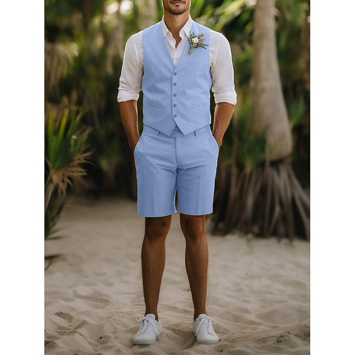 Lamberto | Traje de verano con chaleco y short