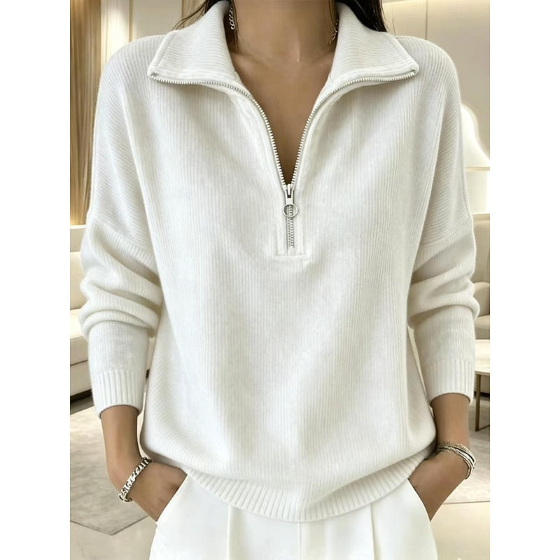 Jenifer | Sweater con cierre y cuello alto