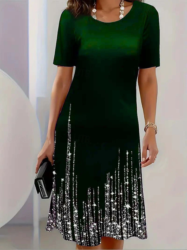 Mariza | Vestido midi con ruedo brillante