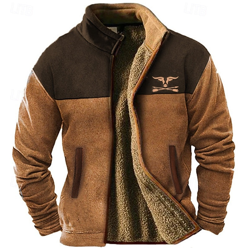 Fausto | Chaqueta bicolor con forro polar