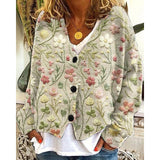 Ludovica | Cárdigan floral abotonado